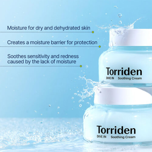 ژل کرم مرطوب کننده و تسکین دهنده هیالورونیک اسید توریدن - Torriden Dive In Soothing Cream