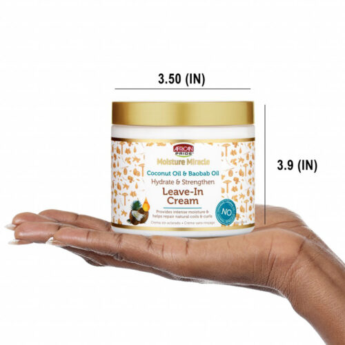 کرم نرم کننده بعد حمام تقویتی و آبرسان آفریکن پراید - African Pride Moisture Miracle Coconut Oil & Baobab Oil Leave-In Cream