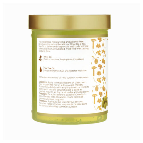 ژل حالت دهنده قوی روغن زیتون و روغن درخت چای آفریکن پراید - African Pride Moisture Miracle Olive Oil & Tea Tree Oil Max Hold Styling Gel