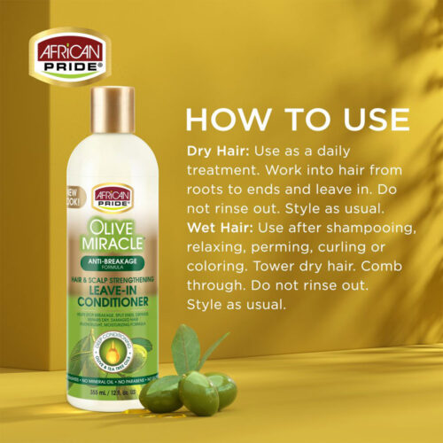 نرم کننده بعد از حمام زیتون آفریکن پراید - African Pride Olive Miracle Leave-In Conditioner