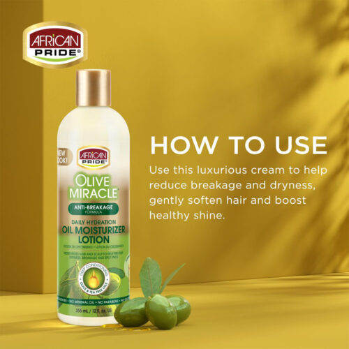 لوسیون مرطوب کننده روزانه زیتون آفریکن پراید - African Pride Olive Miracle Oil Moisturizing Lotion