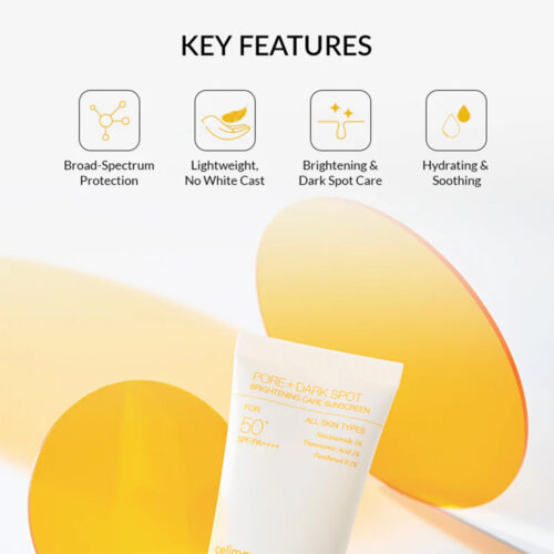 کرم ضد آفتاب روشن کننده و کنترل منافذ سلیمکس - Celimax Pore + Dark Spot Brightening Care Sunscreen