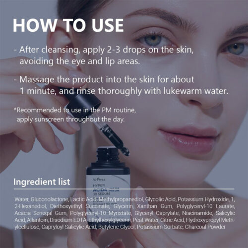 هایپر سرم لایه بردار 4 اسید ایزنتری - Isntree Hyper Acid4 AHA BHA PHA LHA 30 Serum