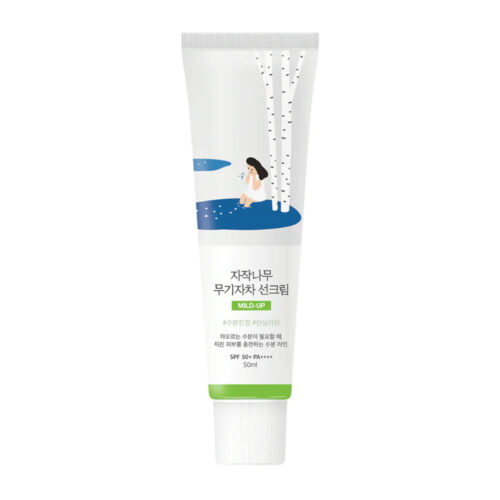 ضد آفتاب فیزیکی مرطوب کننده و تسکین دهنده راندلب - Round Lab Birch Juice Moisturizing Mild-Up Sunscreen