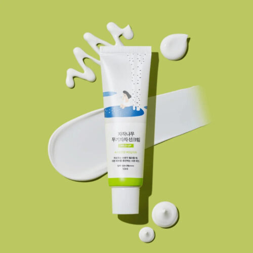 ضد آفتاب فیزیکی مرطوب کننده و تسکین دهنده راندلب - Round Lab Birch Juice Moisturizing Mild-Up Sunscreen
