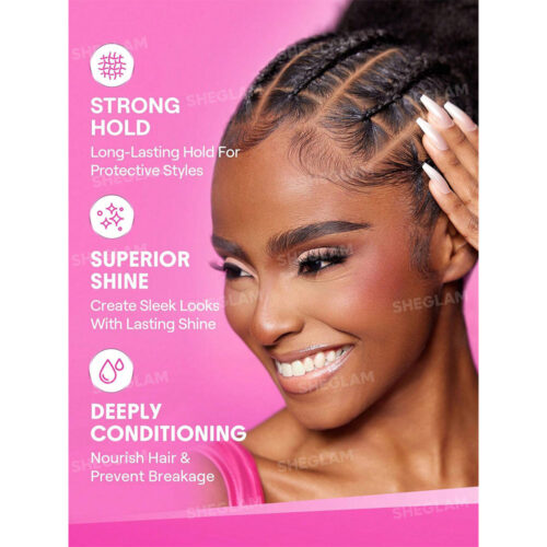 ژل حالت دهنده قوی مو شیگلم - Sheglam Locked in Strong Hold Twist & Braid Gel