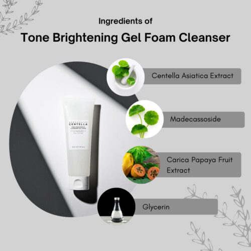 ژل شستشوی روشن کننده و تسکین دهنده سنتلا اسکین 1004 - Skin1004 Madagascar Centella Tone Brightening Cleansing Gel Foam