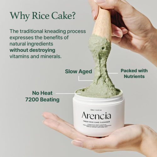پاک کننده عمقی موچی برنج و چای سبز آرنسیا - Arencia Fresh Green Rice Mochi Cleanser