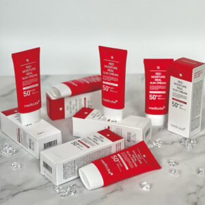 کرم ضد آفتاب مرطوب کننده و تسکین دهنده مدی کیوب - Medicube Red Moisture Real Sun Cream