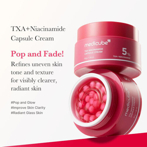 کرم ضد لک و روشن کننده ترانگزامیک اسید و نیاسینامید مدی کیوب - Medicube TXA Niacinamide Capsule Cream