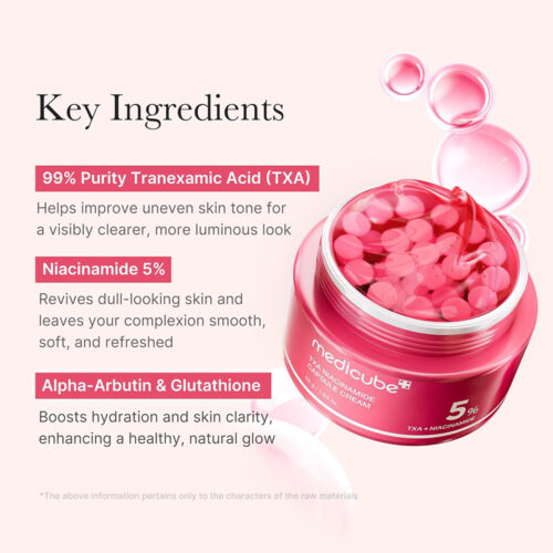 کرم ضد لک و روشن کننده ترانگزامیک اسید و نیاسینامید مدی کیوب - Medicube TXA Niacinamide Capsule Cream