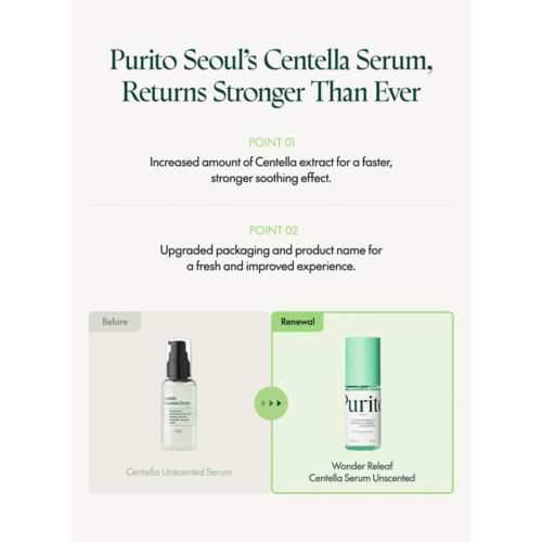سرم تسکین دهنده سنتلا پیوریتو - Purito Wonder Releaf Centella Serum Unscented