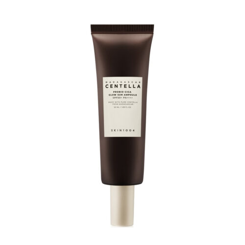 ضد آفتاب تقویت کننده و درخشان کننده پروبیو سیکا اسکین 1004 - Skin1004 Madagascar Centella Probio Cica Glow Sun Ampoule