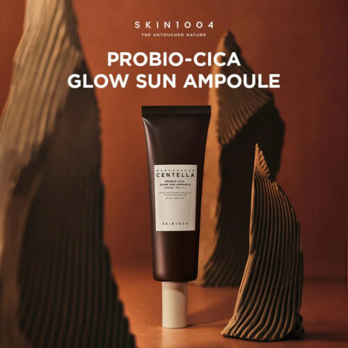 ضد آفتاب تقویت کننده و درخشان کننده پروبیو سیکا اسکین 1004 - Skin1004 Madagascar Centella Probio Cica Glow Sun Ampoule