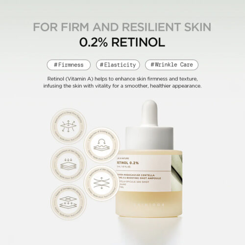 آمپول ضد چروک و جوانساز رتینول 0.2 درصد سنتلا اسکین 1004 - Skin1004 Madagascar Centella Retinol 0.2 Boosting Shot Ampoule