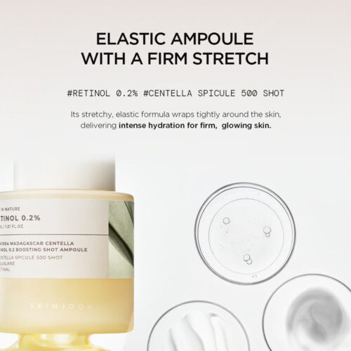 آمپول ضد چروک و جوانساز رتینول 0.2 درصد سنتلا اسکین 1004 - Skin1004 Madagascar Centella Retinol 0.2 Boosting Shot Ampoule