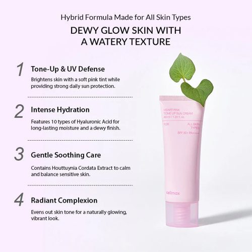 Celimax Heart Pink Tone Up Sun Cream 40ml 6