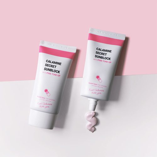 K-SECRET Calamine Secret Sunblock With Pink Tone-Up SPF50+ PA++++ 50ml 3