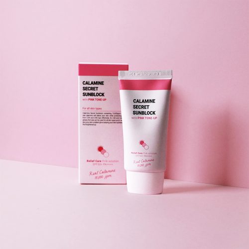 K-SECRET Calamine Secret Sunblock With Pink Tone-Up SPF50+ PA++++ 50ml 4