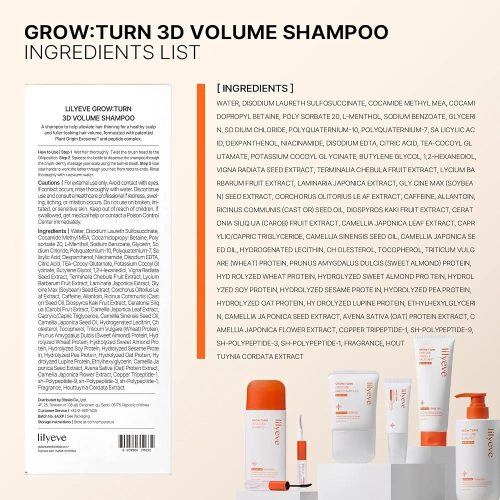 شامپو حجمدهنده سهبعدی GROW:TURN لیلی ایو